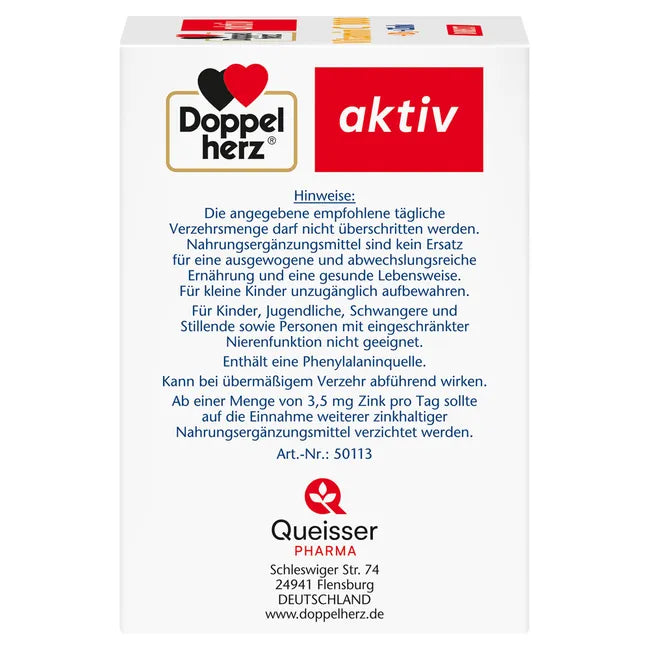 Doppelherz® aktiv Vitamin C 1000 DIRECT + D3 + Zinc | 1000 mg Vitamin C + 800 IU D3 | 40 Sticks | PZN 19528850