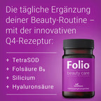 Folio Beauty Care 30 Capsules | Vegan Beauty Capsules for Skin, Hair & Nails | Hyaluronic Acid, Biotin, Silicon & Folate | PZN 19630005