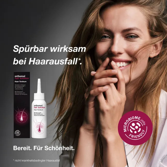 Orthomol Hair Complete Duo Set | Hair Intense Capsules (PZN 16866061) + Hair Solution 100 ml (PZN 19637817) | Inside & Outside Hair Care | Made in Germany