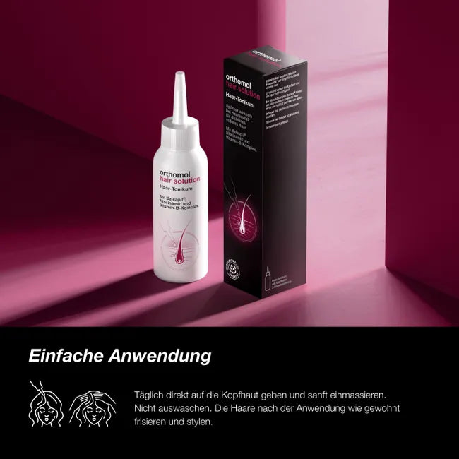 Orthomol Hair Complete Duo Set | Hair Intense Capsules (PZN 16866061) + Hair Solution 100 ml (PZN 19637817) | Inside & Outside Hair Care | Made in Germany