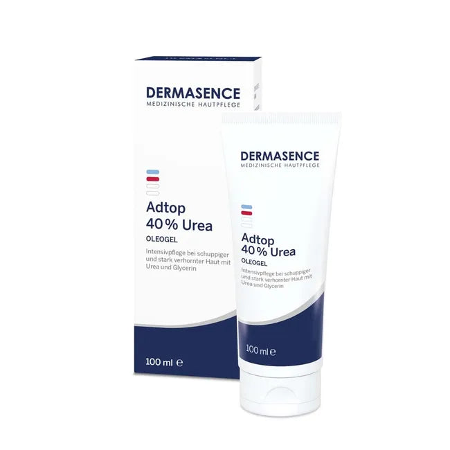 Dermasence Adtop 40% Urea Oleogel 100ml | Intensive Keratolytic Treatment for Calluses, Rough & Scaly Skin | Fragrance-Free | PZN 19687034