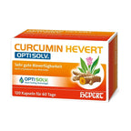 Curcumin Hevert OptiSolv® | High-Bioavailability Turmeric Extract with OptiSolv® Technology | Piperine-Free & Vegan | 120 Capsules | PZN 19709824