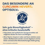 Curcumin Hevert OptiSolv® | High-Bioavailability Turmeric Extract with OptiSolv® Technology | Piperine-Free & Vegan | 120 Capsules | PZN 19709824