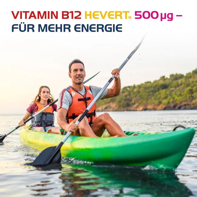Vitamin B12 Hevert 500 µg 120 Tablets | High-Strength Vitamin B12 | Energy, Nervous System & Red Blood Cell Support | Vegan PZN 19733320