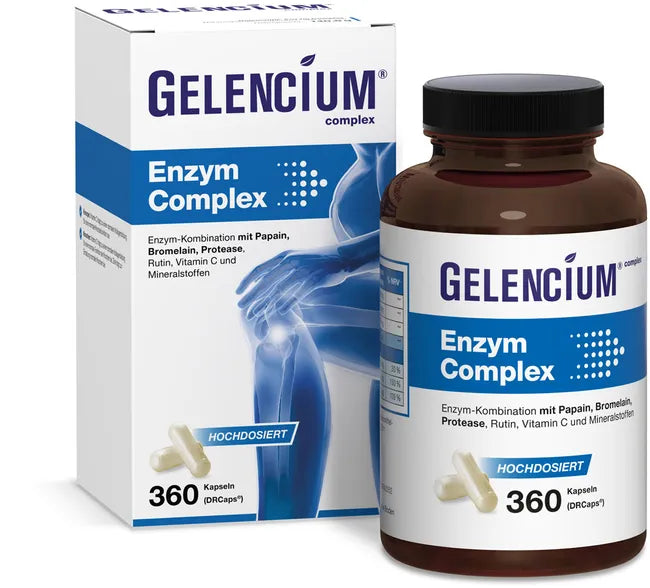 Gelencium Enzyme Complex | High-Strength Bromelain, Papain & Protease | With Vitamin C, Zinc & Selenium