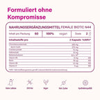 nupure Probaflor FEM Daily | Women's Probiotic | 44 Live Probiotic Strains | 20 Billion CFU | Cranberry, Chicory & Multivitamins | 60 Delayed-Release Capsules | PZN 19754262