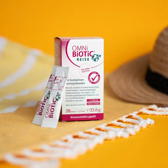 OMNi-BiOTiC REISE Direct Sticks | Travel Probiotic | 10 Live Probiotic Strains | 5 Billion CFU | No Water Needed | 28 Direct Sticks | PZN 19828078