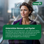 taxofit L-Tryptophan 500 Nerves PLUS | 500 mg L-Tryptophan + Vitamin B6 | Depot Formula for Nerves, Mental Function & Energy | Vegan | 20 Tablets | PZN 19828090
