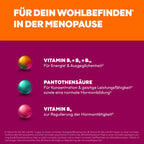 EUNOVA Menopause Mental Active | Red Clover, Hops, Guarana & Saffron + B Vitamins | Focus, Energy & Balance | Hormone-Free | 30 Tablets | PZN 19873771