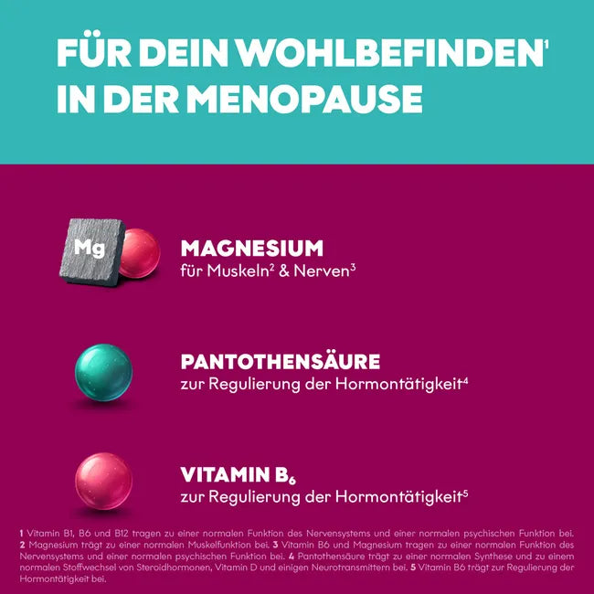 EUNOVA Menopause RelaxPlus | Red Clover, Hops, Passionflower & Sage + Magnesium | Nighttime Menopause Support | Hormone-Free Vegan | 30 Tablets | PZN 19873802