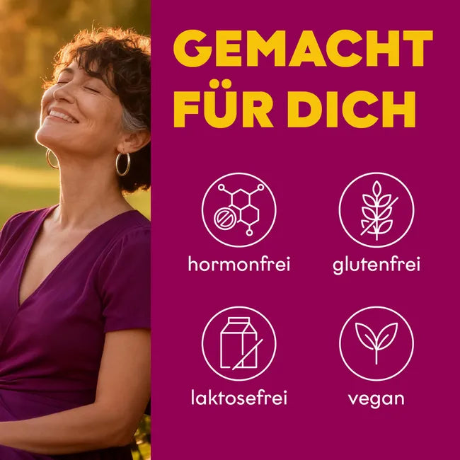 EUNOVA Menopause Day & Night | Red Clover, Hops, Saffron, Guarana, Passionflower & Sage | Hormone-Free Vegan | 2 × 30 Tablets | PZN 19873819