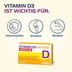 Vitamin D3 Hevert 4000 IU | High-Strength Vitamin D3 | Immune System, Bones & Muscle Support | Divisible Tablets | 100 Tablets | PZN 19903331