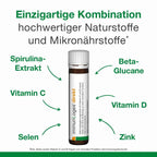 immunLoges Direkt | Vitamin C + D3, Zinc & Selenium with Spirulina & Beta-Glucans | Immune Support | 30 Drinking Ampoules | PZN 19927604