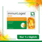 immunLoges Direkt | Vitamin C + D3, Zinc & Selenium with Spirulina & Beta-Glucans | Immune Support | 30 Drinking Ampoules | PZN 19927604