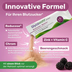 GLYCOWOHL Protect Blood Sugar Balance 30 Direct Sticks | Reducose, Chromium & Zinc | Mulberry Leaf Extract | Berry Flavor PZN 19958616