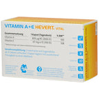 Vitamin A+E Hevert Vital | Vitamin A 800 μg + Vitamin E 67 mg | Vision, Skin, Immune & Antioxidant Support | 120 Vegan Capsules | PZN 20167966