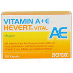Vitamin A+E Hevert Vital | Vitamin A 800 μg + Vitamin E 67 mg | Vision, Skin, Immune & Antioxidant Support | 120 Vegan Capsules | PZN 20167966