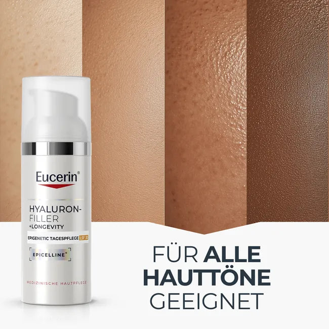 Eucerin Hyaluron-Filler + Longevity Epigenetic Day SPF 30 50ml | Anti-Aging Day Cream with Epicelline | PZN 20352474