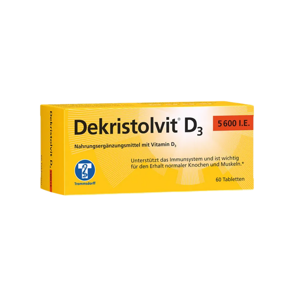 Dekristolvit D3 5600 IU | High-Strength Weekly Vitamin D3 | Immune System, Bones & Muscle Support | 60 Tablets | PZN 11709693