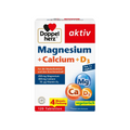 Doppelherz Magnesium + Calcium + D3 | 250 mg Magnesium + 450 mg Calcium & Vitamin D3 | Bone & Muscle Support | 120 Tablets | PZN 16824542