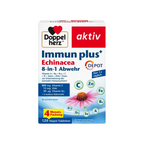 Doppelherz® aktiv Immun Plus Echinacea 8-in-1 DEPOT | Vitamin C 800 mg + Zinc + D3 | 120 Tablets | PZN 16708379