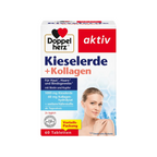Doppelherz® aktiv Silica + Collagen | Biotin & Zinc for Skin, Hair & Nails | 60 Tablets | PZN 16384474