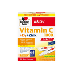 Doppelherz® aktiv Vitamin C 1000 DIRECT + D3 + Zinc | 1000 mg Vitamin C + 800 IU D3 | 20 Sticks | PZN 19528867
