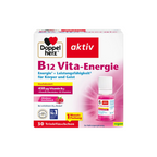 Doppelherz aktiv B12 Vita-Energie | Vitamin B12 450 μg + B1, B6 & Niacin | Energy & Fatigue Support | Vegan | 30 Drinking Bottles | PZN 15252954