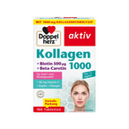 Doppelherz® aktiv Kollagen 1000 + Biotin | 1,000 mg Collagen for Skin & Connective Tissue | 100 Tablets | PZN 18389369