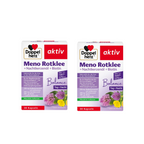 Doppelherz aktiv Meno Red Clover + Evening Primrose Oil & Biotin | Menopause Support | 2 × 30 Capsules | 60-Day Supply | PZN 04042018