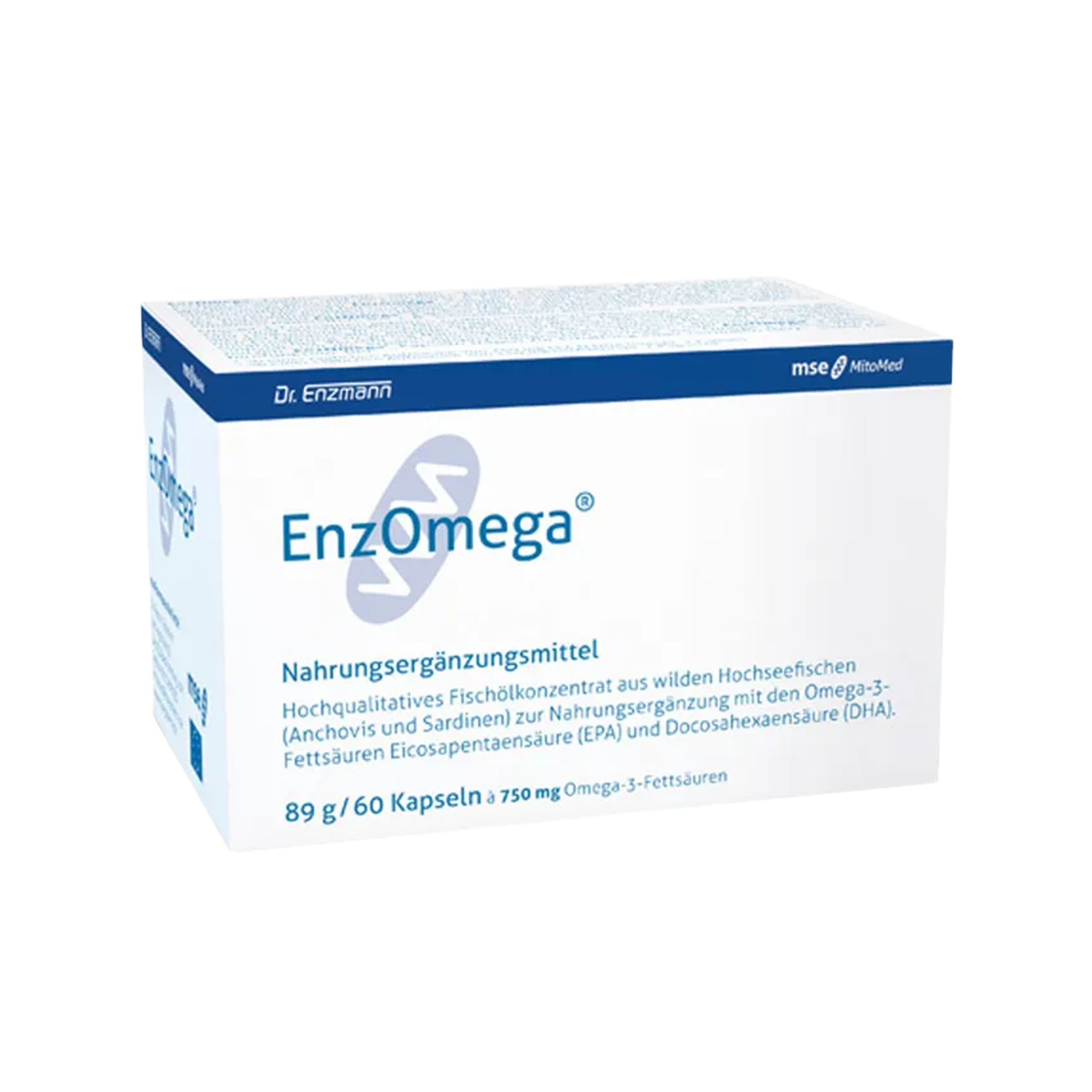 EnzOmega 700 mg Omega-3 Fish Oil | 400 mg EPA + 200 mg DHA | High-Purity Omega-3 for Heart, Brain & Vision | 60 Capsules | PZN 03960657