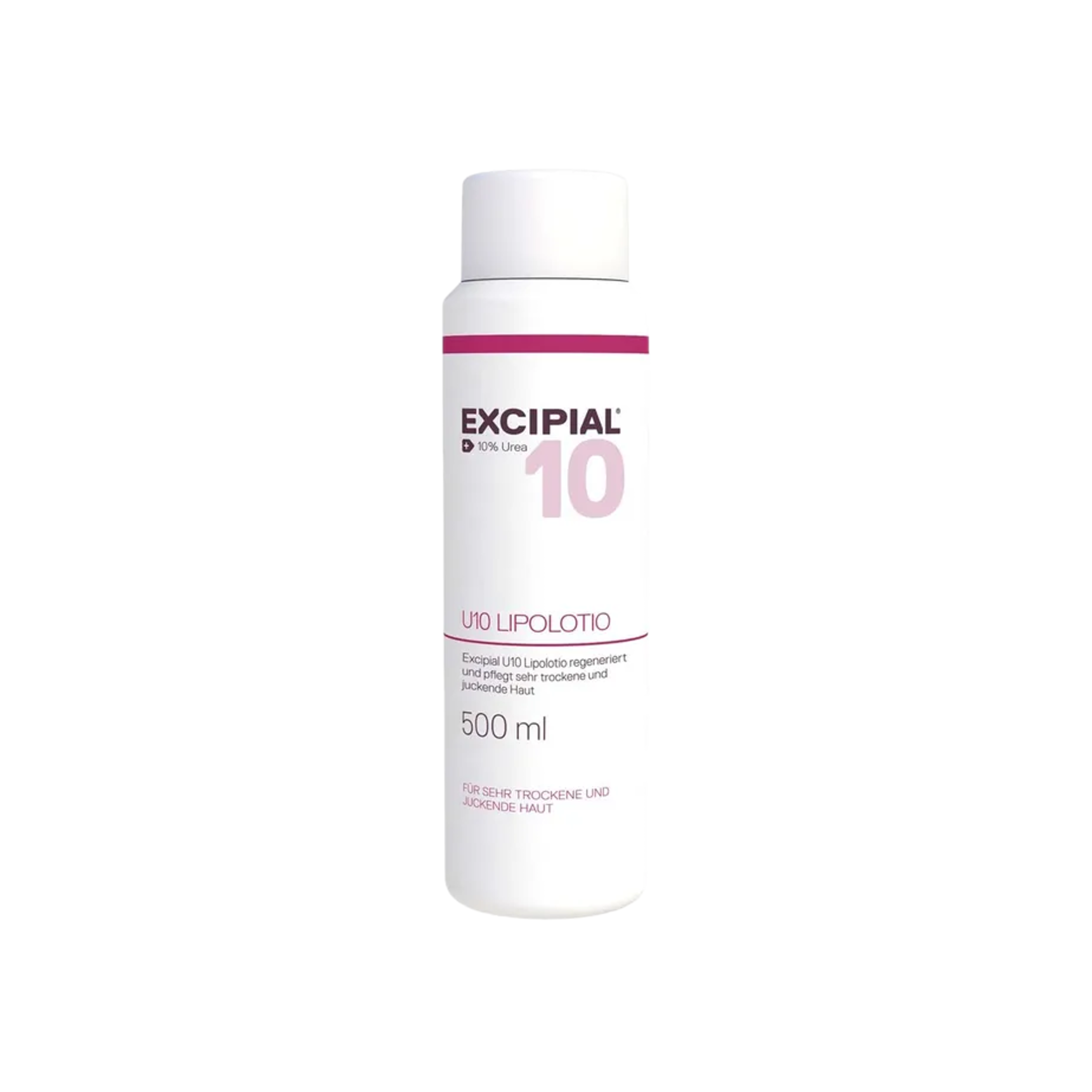 Excipial U10 Lipolotio | 10% Urea Body Lotion with Sodium Lactate | Intensive Moisturizing Care for Very Dry, Rough & Itchy Skin | 500 ml | PZN 09228934