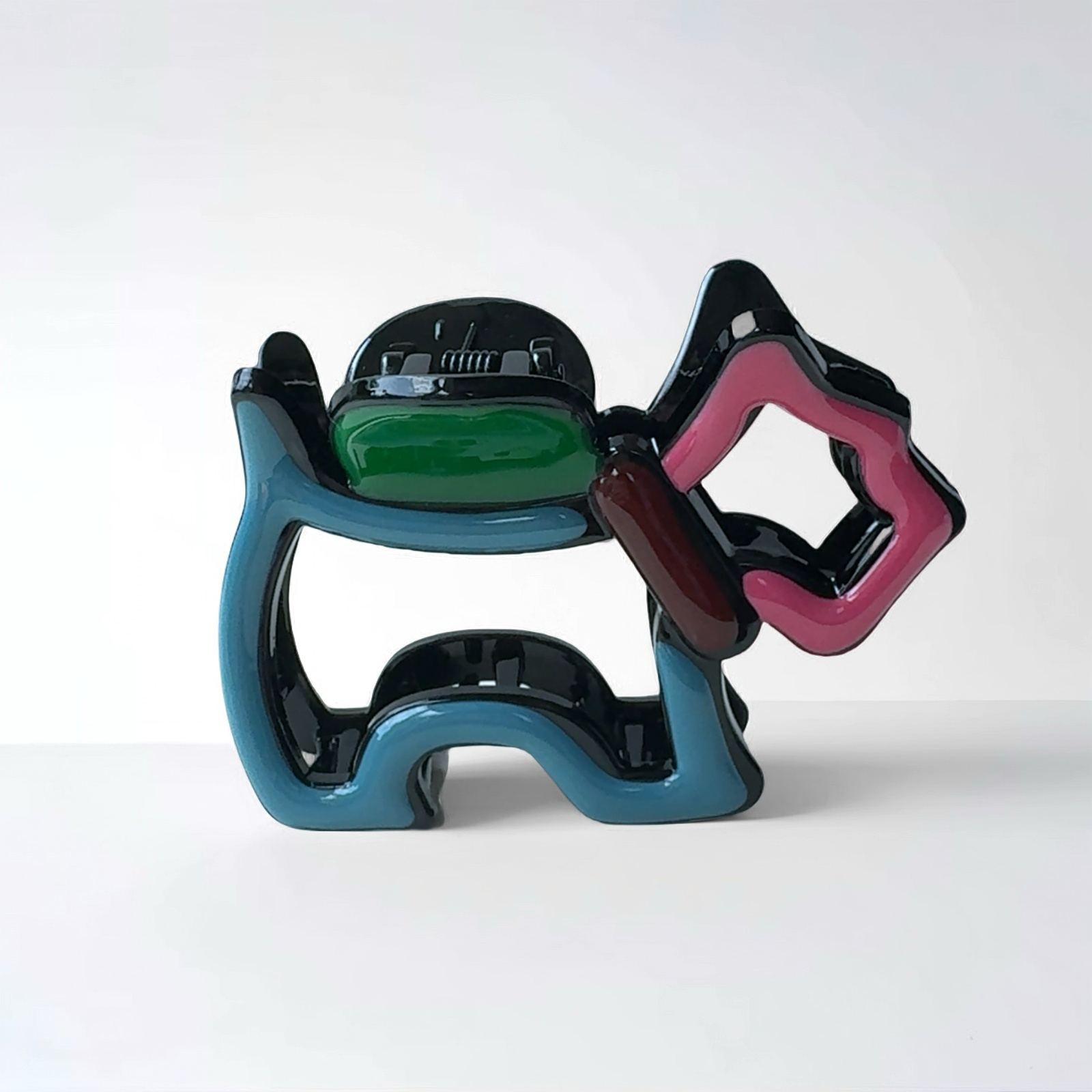 Welpens Kaarklammer Square I Pink & Blau