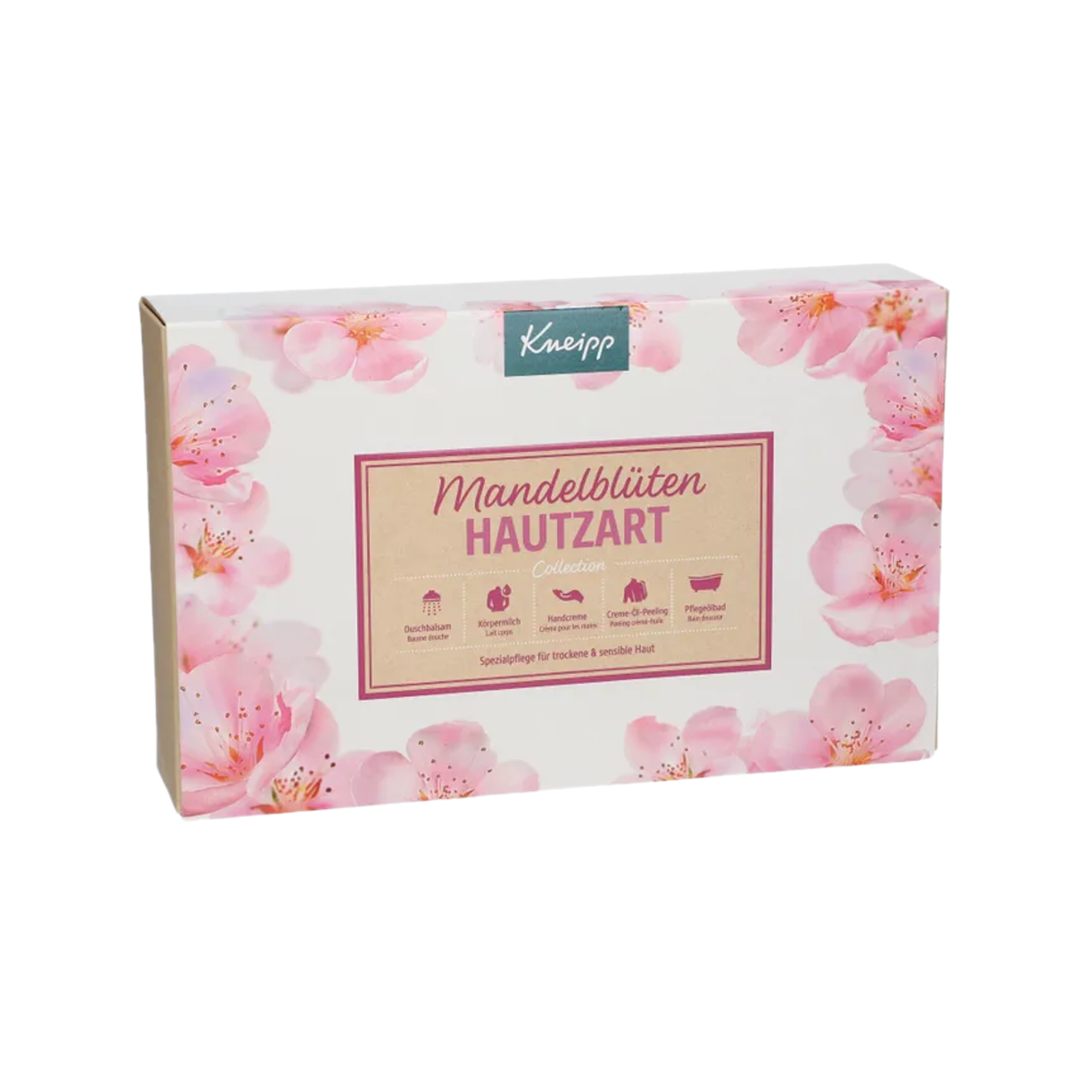 Kneipp Almond Blossom Soft Skin Collection | 5-Piece Gift Set for Dry & Sensitive Skin | PZN 18312510