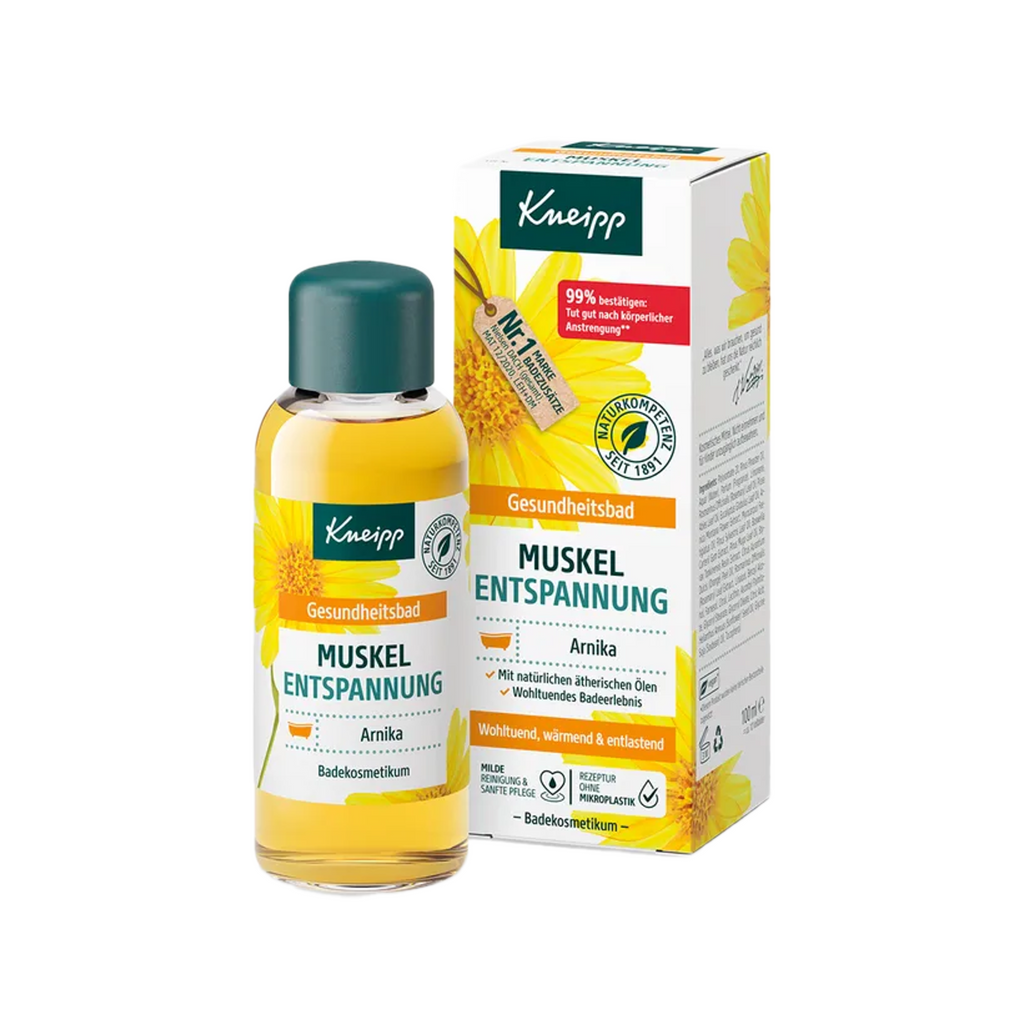 Kneipp Muscle Relaxation Health Bath | Arnica, Rosemary & Natural Essential Oils | 100 ml | PZN 17443109