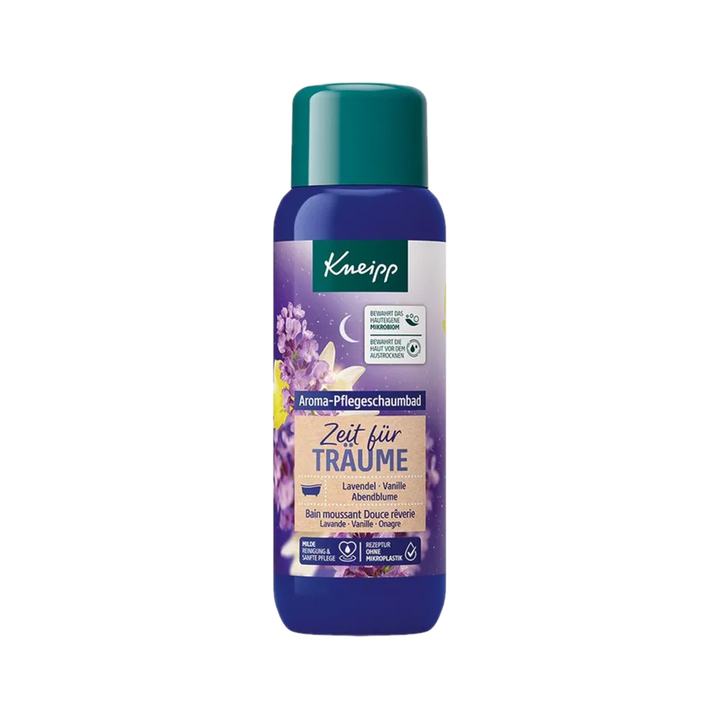 Kneipp Time to Dream Aroma Care Bubble Bath | Lavender, Vanilla & Evening Primrose Oil | Vegan | 400 ml | PZN 09779723