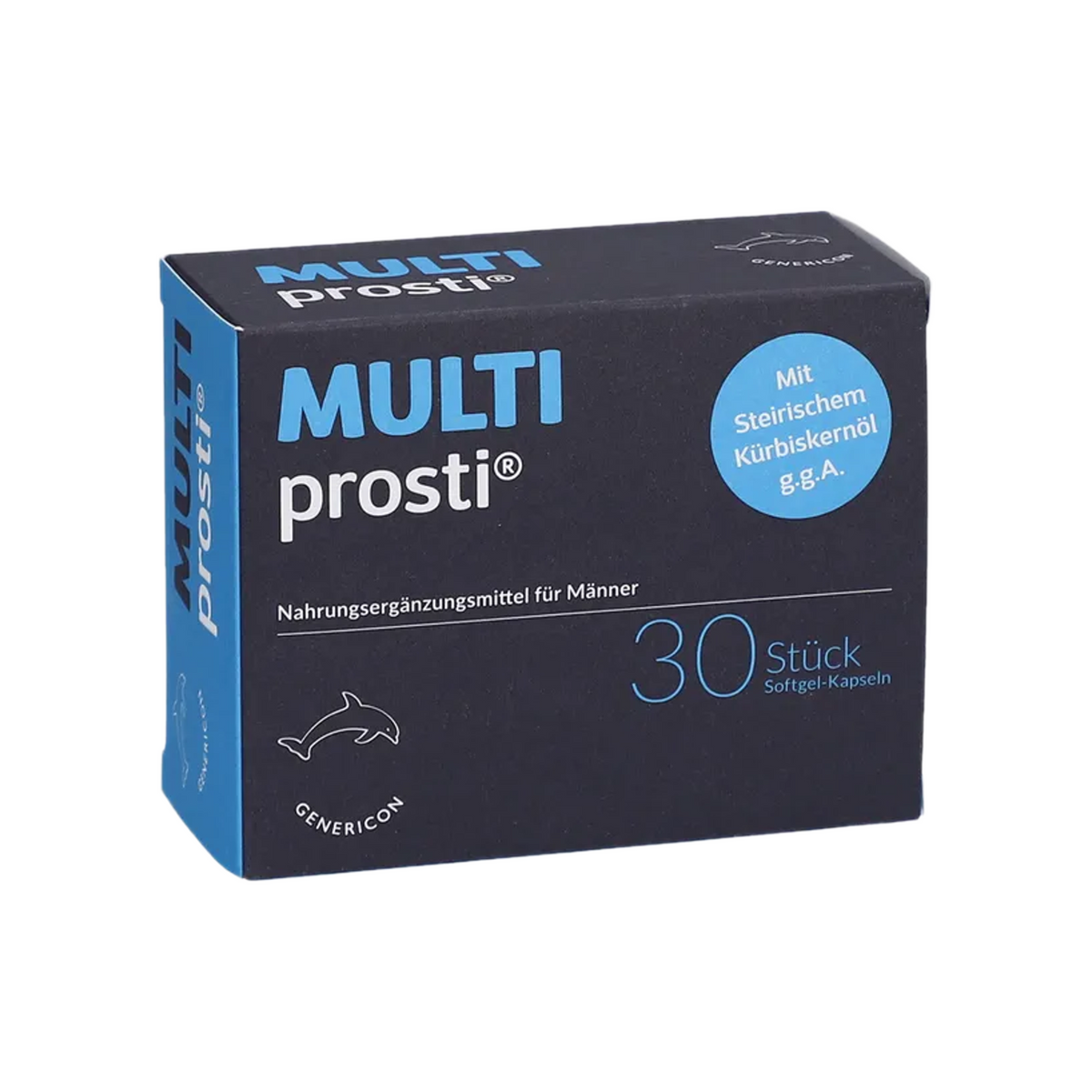 MULTIprosti® Men’s Health Formula | Saw Palmetto, Pumpkin Seed Oil, L-Arginine, Zinc & Selenium | 30 Softgel Capsules | PZN 16744228