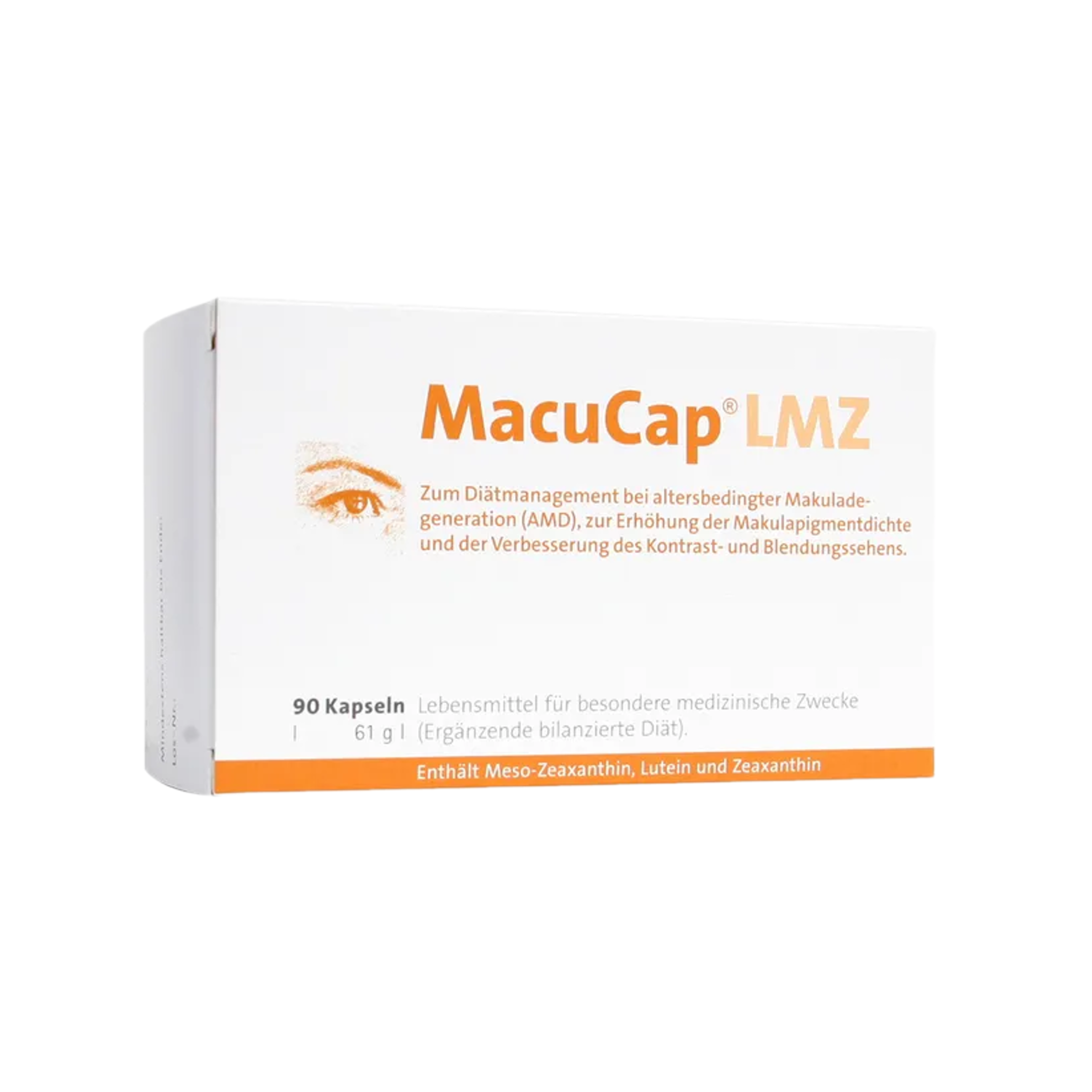 MacuCap LMZ | Meso-Zeaxanthin + Lutein + Zeaxanthin | 90 Capsules | PZN 13986942