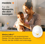Medela Motion InBra™ Wearable Electric Breast Pump | Hands-Free, 9 Suction Levels, 150 ml | USB-C Rechargeable