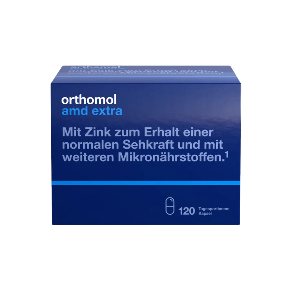 Orthomol AMD Extra | Zinc + Lutein + Zeaxanthin + Vitamins C & E | 120 Capsules | PZN 00564197