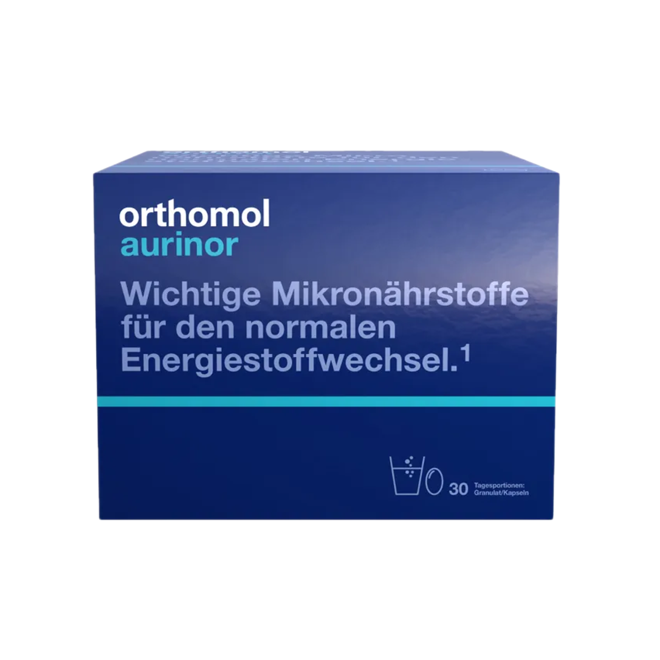 Orthomol Aurinor | Energy Metabolism with Omega-3, Magnesium, B Vitamins, L-Carnitine & CoQ10 | 30 Daily Portions | PZN 10176964