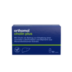 Orthomol Cholin Plus | Liver Function Support with Choline 165 mg & Milk Thistle Silymarin 125 mg | 60 Vegan Capsules | PZN 12502563