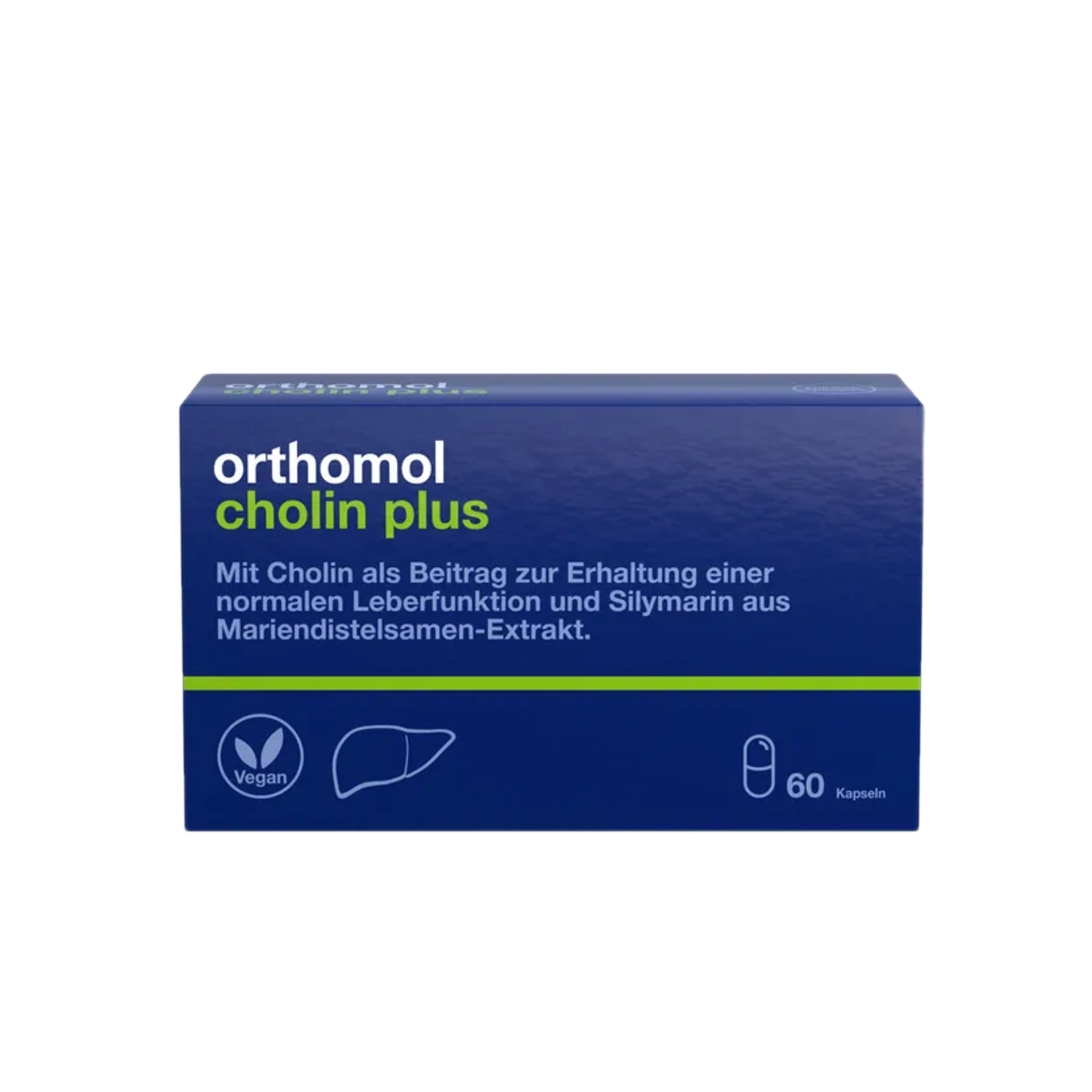 德国原装 Orthomol傲视宝 胆碱 + 水飞蓟保肝护肝胶囊 60粒 PZN 12502563