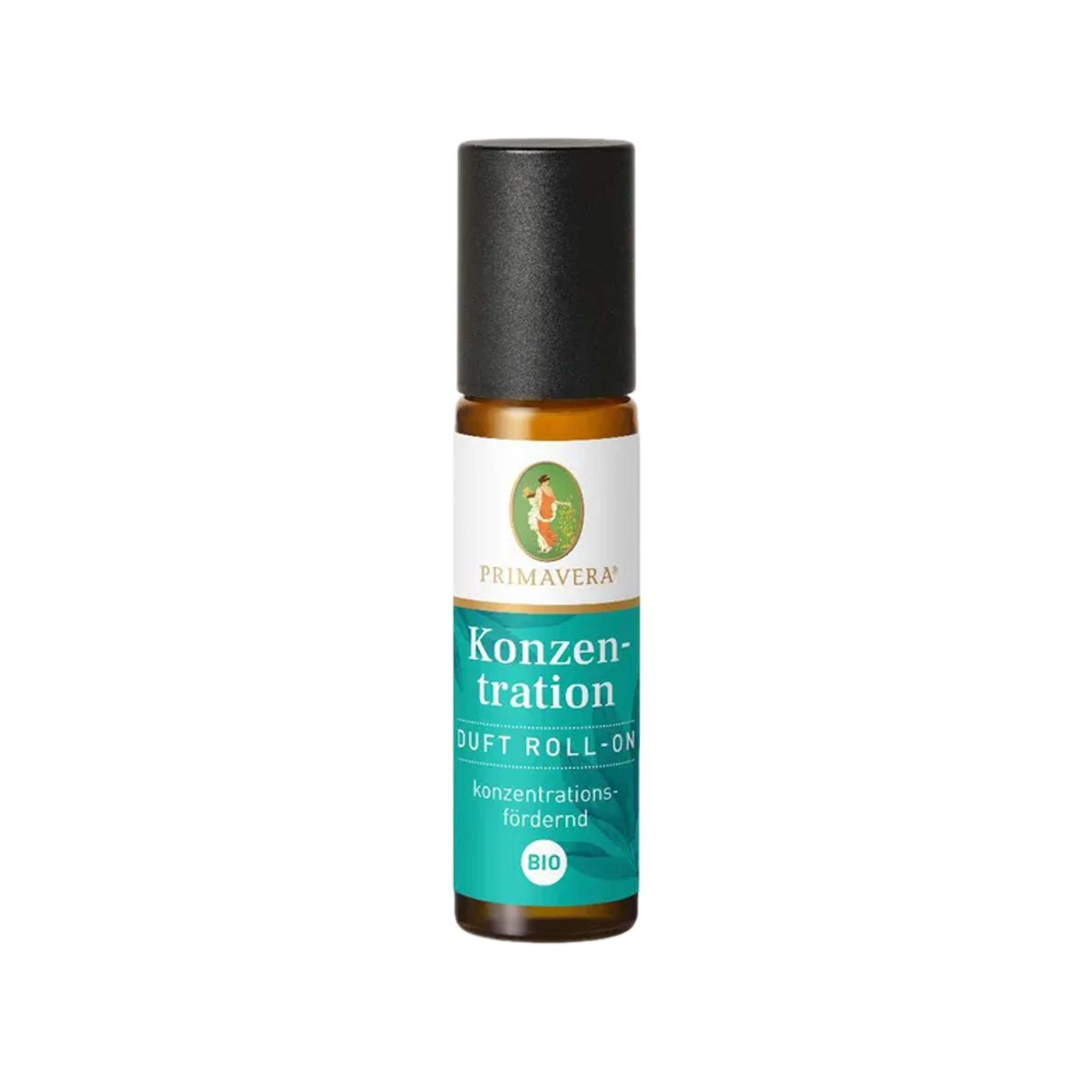 PRIMAVERA Concentration Organic Aroma Roll-On | Lemon, Grand Fir & Sage | Portable Aromatherapy for Focus & Mental Clarity | Vegan | 10 ml | PZN 15394619