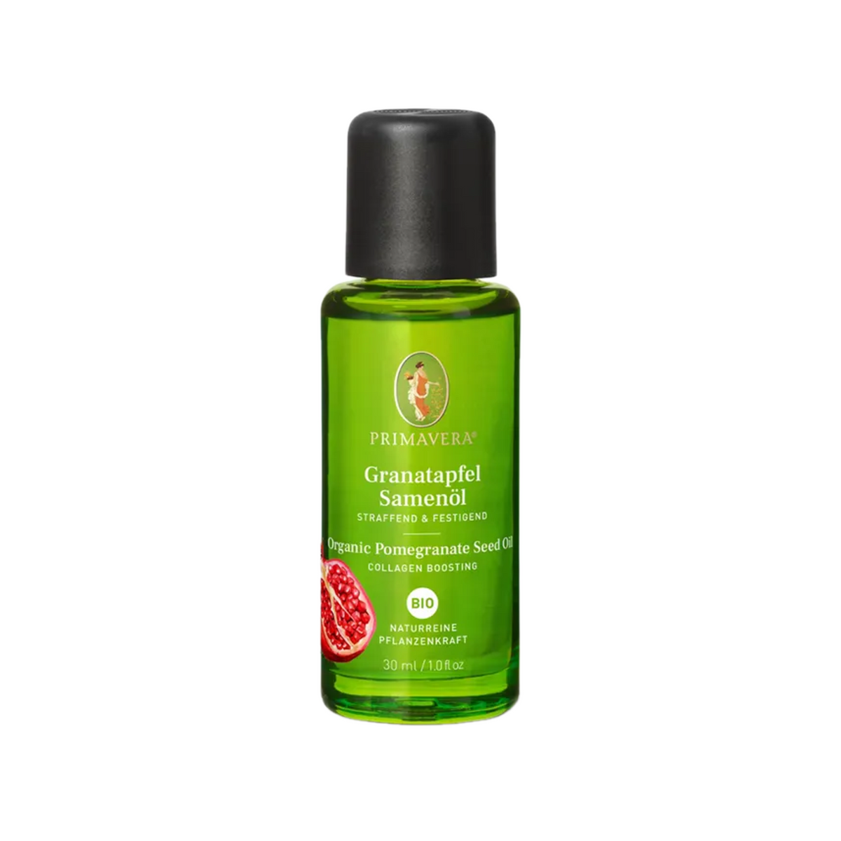 PRIMAVERA Organic Pomegranate Seed Oil | Firming & Regenerating Care for Mature Skin | Face, Body & Cuticles | 30 ml | PZN 18195010