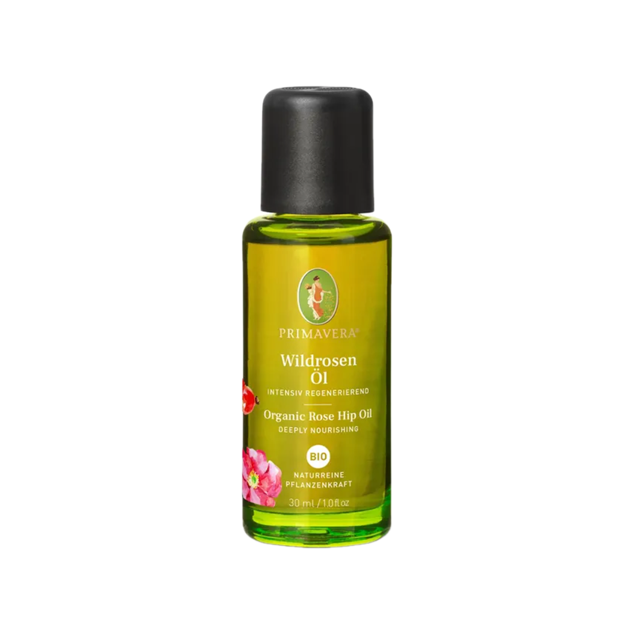 PRIMAVERA Organic Wild Rose Oil | Cold-Pressed Rosehip Oil with Natural Vitamin E | Face & Scar Care | 30 ml | PZN 18195062
