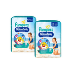 Pampers Splashers Swim Diapers Size 4–5 | 9–15 kg | Disposable Swimming Diapers | 2 × 11 = 22 Diapers