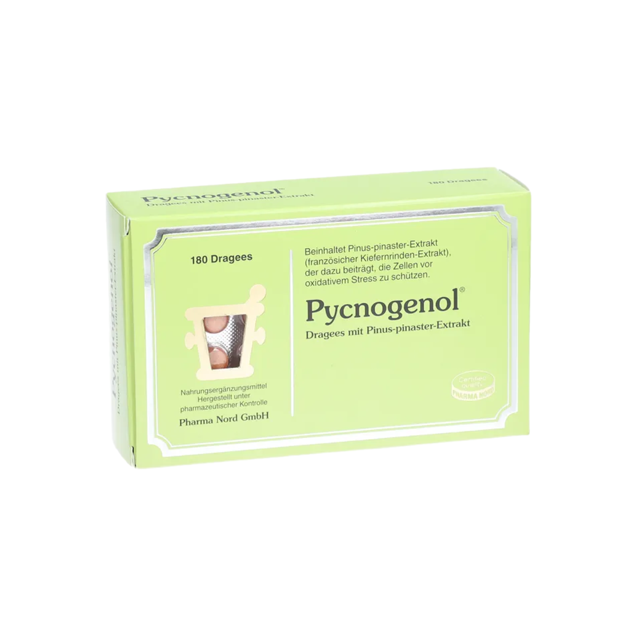 Pharma Nord Pycnogenol® | French Maritime Pine Bark Extract 40 mg | Bioflavonoids & Antioxidant | Vegan | 180 Tablets | PZN 16567772