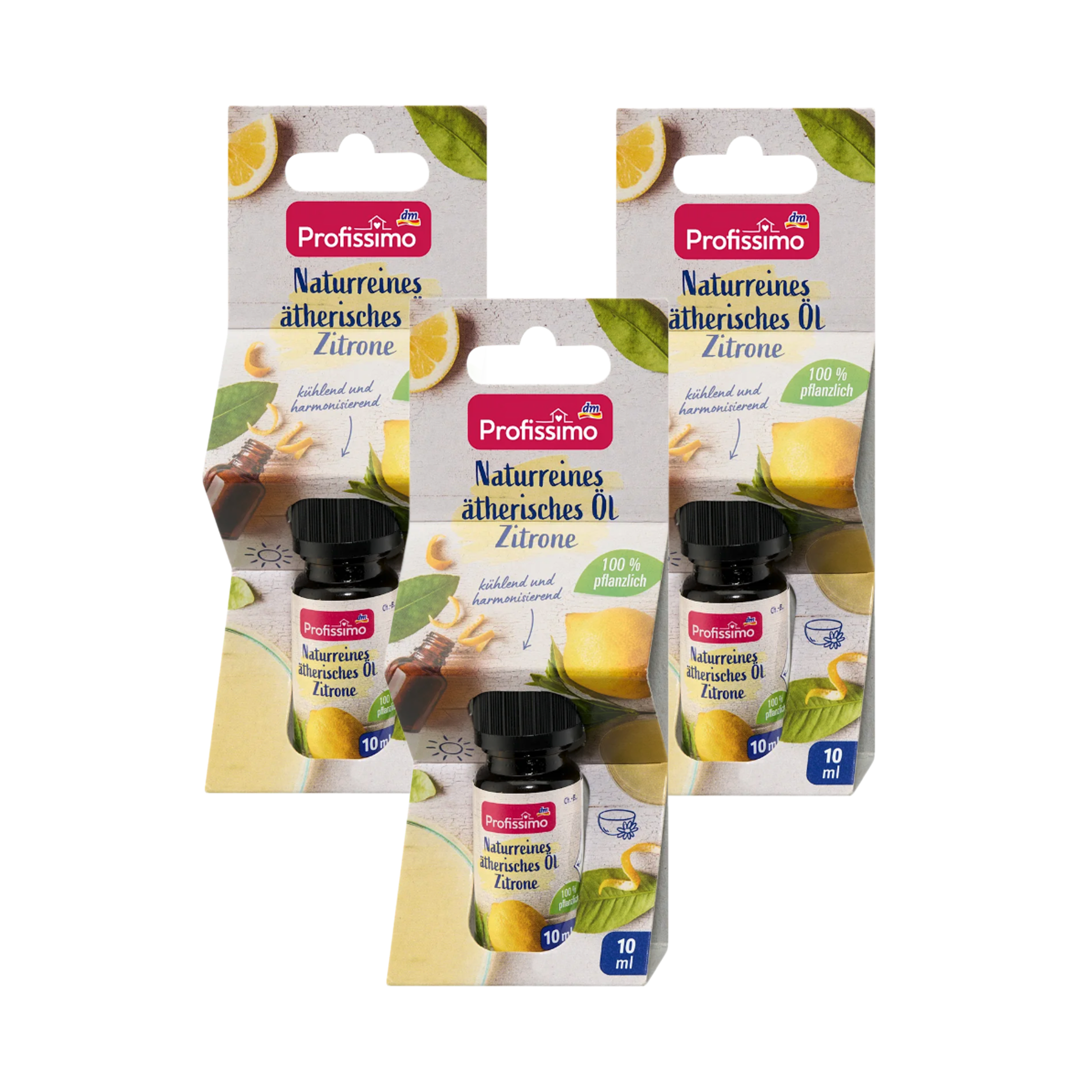 Profissimo Lemon Essential Oil | 100% Pure Natural Lemon Oil | 3 × 10 ml Value Pack
