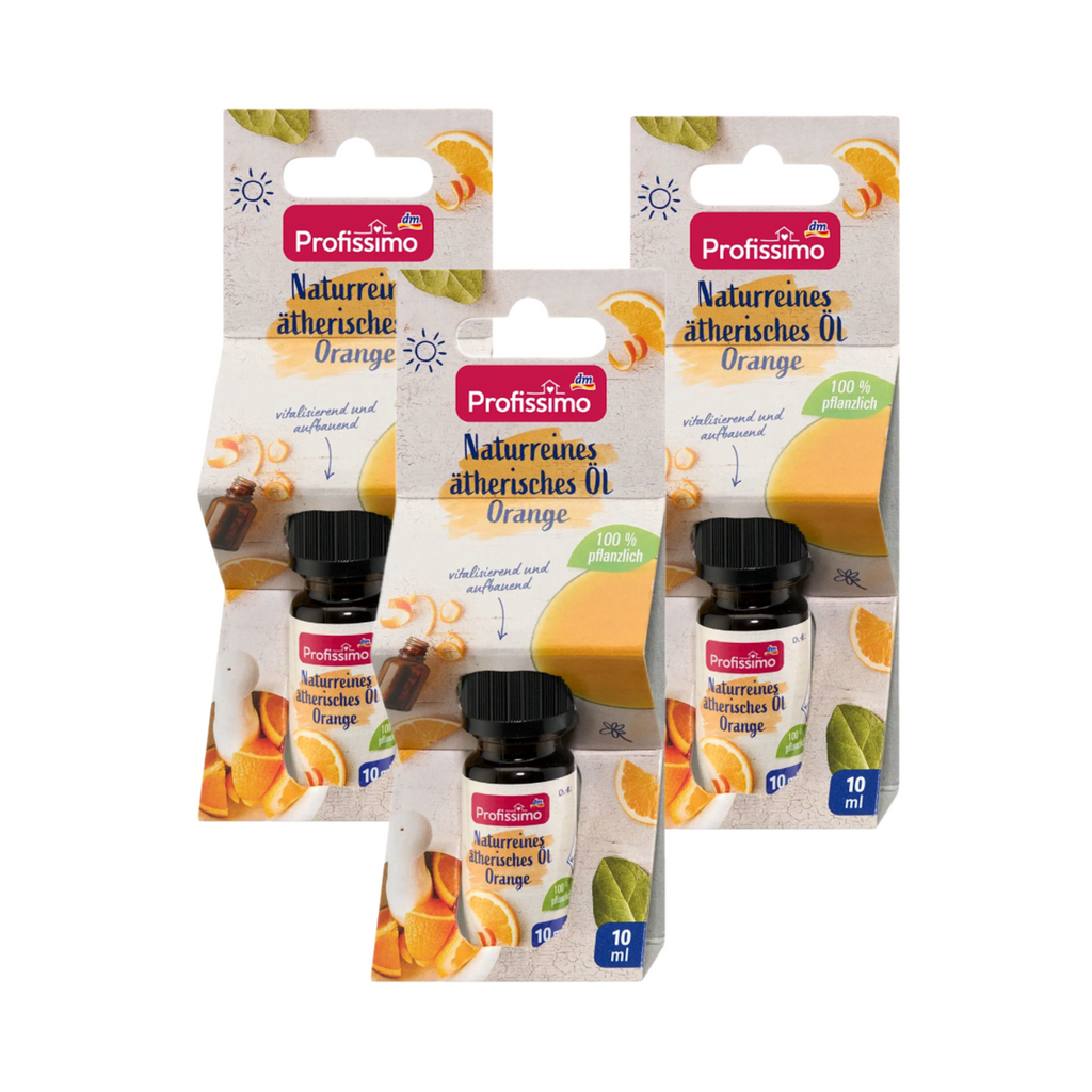 Profissimo Orange Essential Oil | 100% Pure Natural Orange Oil | Home Fragrance & Aroma | 3 × 10 ml